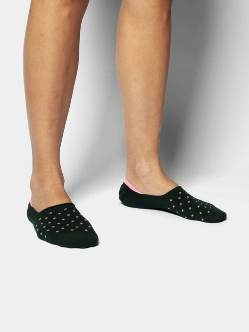 Dilly Socks Notre Chaussettes Invisibles: Hidden Rose Dot Field