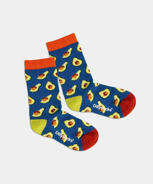 dilly socks Notre chaussettes pour enfants: Lil Avocado