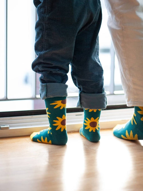 Dilly Socks Notre Chaussettes Pour Enfants: Lil Blooming Sunflower