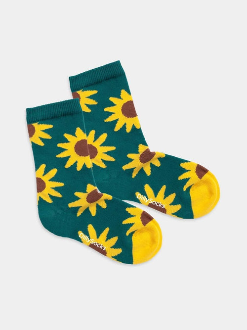 dilly socks Notre chaussettes pour enfants: Lil Blooming Sunflower