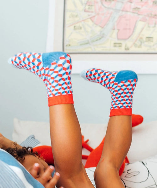 Dilly Socks Notre Chaussettes Pour Enfants: Lil Blue Dice