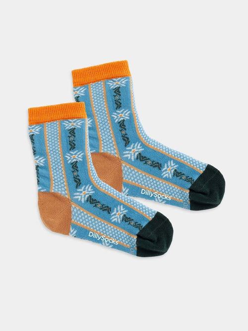dilly socks Notre chaussettes pour enfants: Lil Edelweiss