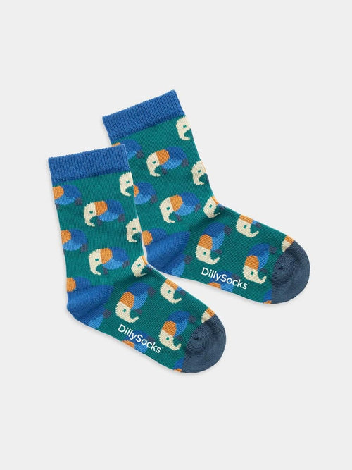 dilly socks Notre chaussettes pour enfants: Lil Elevated Elephant