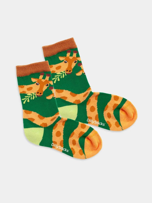dilly socks Notre chaussettes pour enfants: Lil Green Longneck