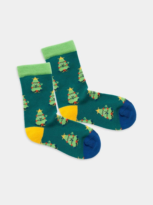 dilly socks Notre chaussettes pour enfants: Lil Happy Tree