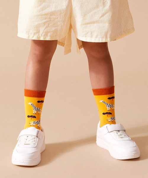 Dilly Socks Notre Chaussettes Pour Enfants: Lil Sand Giraffe