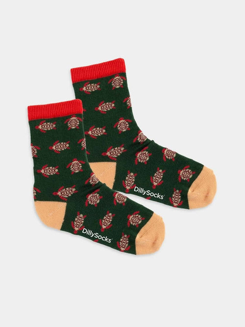 dilly socks Notre chaussettes pour enfants: Lil Turtle Love