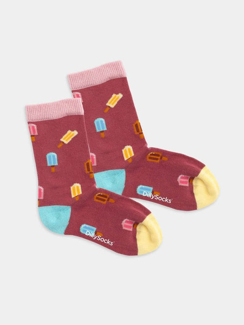 dilly socks Notre chaussettes pour enfants: Lil We All Scream For Ice Cream