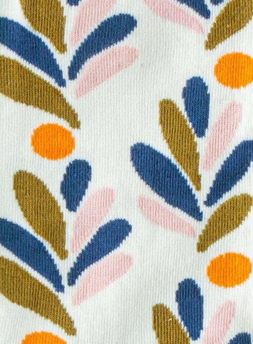 Dilly Socks Notre Chaussettes Pour Femmes: Beige Bouquet