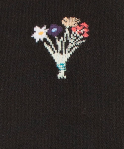 Dilly Socks Notre Chaussettes Pour Femmes: Black Bouquet