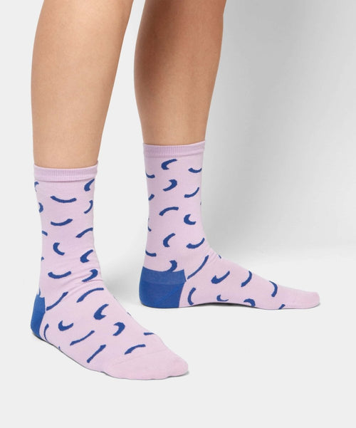 Dilly Socks Notre Chaussettes Pour Femmes: Blue Moon Crescent