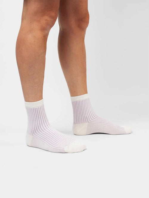 Dilly Socks Notre Chaussettes Pour Femmes: Classic Lavender Stripes
