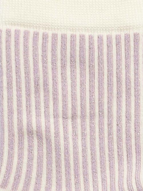 Dilly Socks Notre Chaussettes Pour Femmes: Classic Lavender Stripes