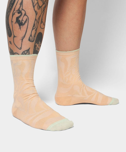 Dilly Socks Notre Chaussettes Pour Femmes: Crumpled Peach