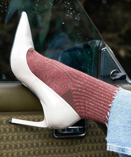 Dilly Socks Notre Chaussettes Pour Femmes: Fire Glitter