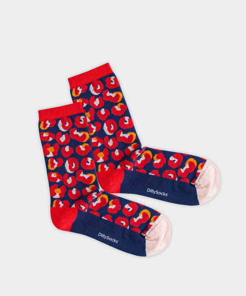 dilly socks Notre chaussettes pour femmes: Flame Roar