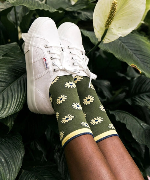 Dilly Socks Notre Chaussettes Pour Femmes: Flower Forest