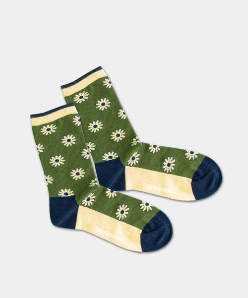 dilly socks Notre chaussettes pour femmes: Flower Forest