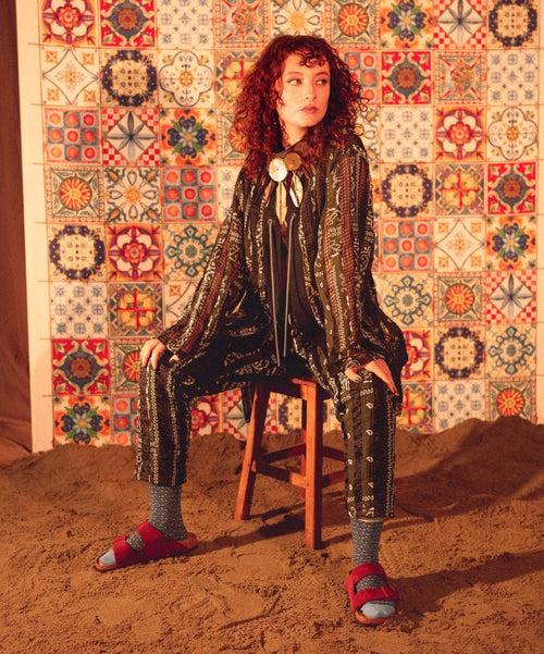 Dilly Socks Notre Chaussettes Pour Femmes: Midnight Meadow