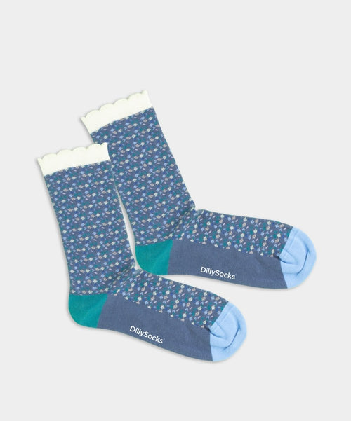 dilly socks Notre chaussettes pour femmes: Midnight Meadow