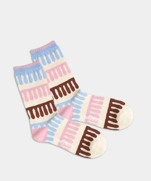 dilly socks Notre chaussettes pour femmes: Pastel Drops