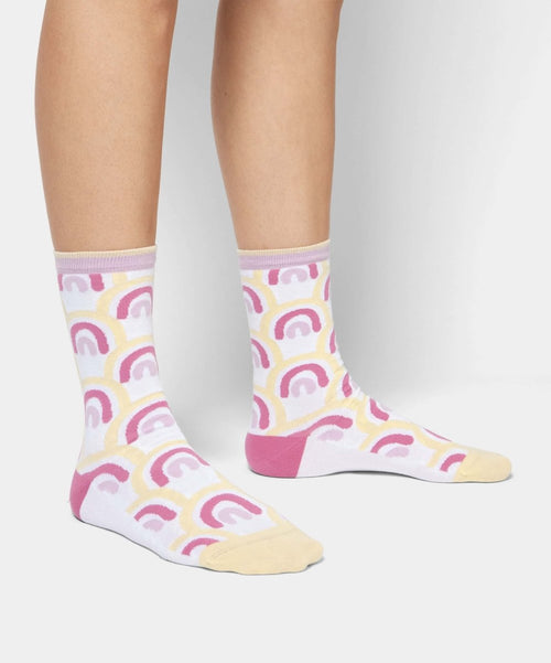 Dilly Socks Notre Chaussettes Pour Femmes: Pink Arc Assembly