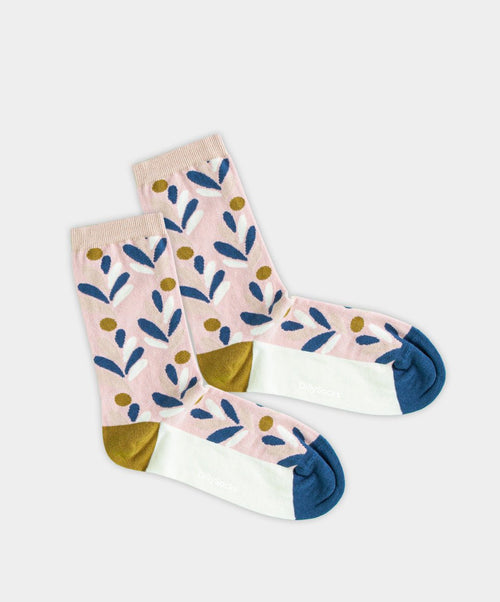 dilly socks Notre chaussettes pour femmes: Rosa Bouquet