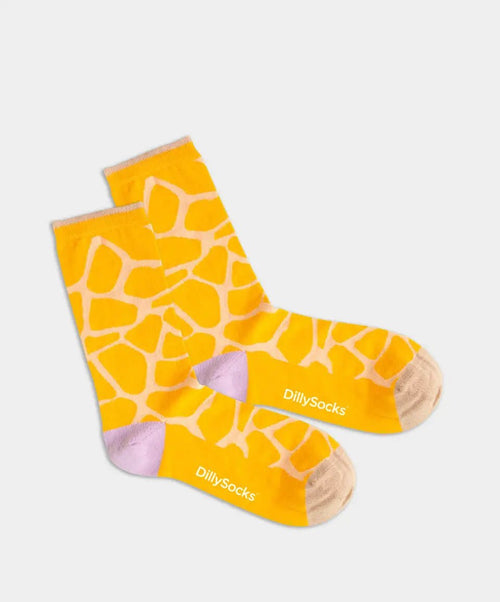 dilly socks Notre chaussettes pour femmes: Sahara Giraffe
