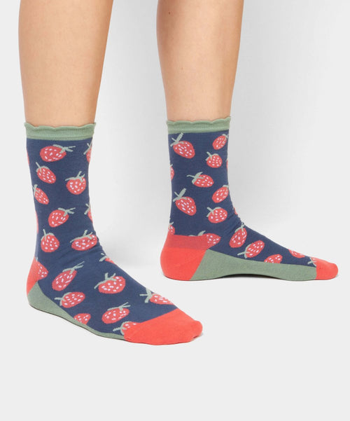 Dilly Socks Notre Chaussettes Pour Femmes: Strawberry Sea
