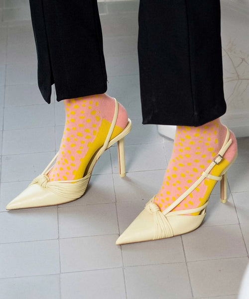 Dilly Socks Notre Chaussettes Pour Femmes: Sunshine Leopard