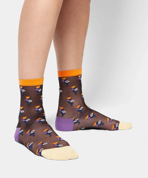 Dilly Socks Notre Chaussettes Pour Femmes: Tiny Flower Bouquet