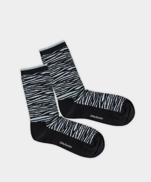 dilly socks Notre chaussettes pour femmes: True Zebra