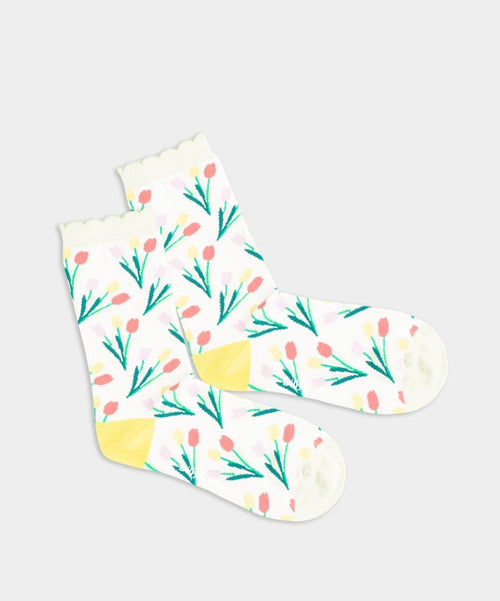 dilly socks Notre chaussettes pour femmes: Tulip Treasure