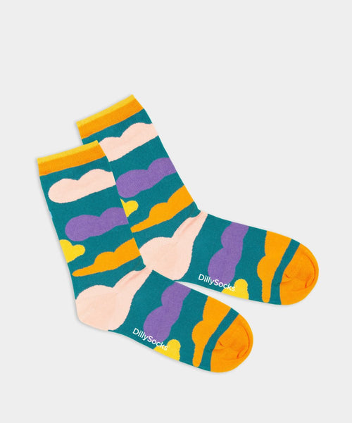 dilly socks Notre chaussettes pour femmes: Wobble Fields