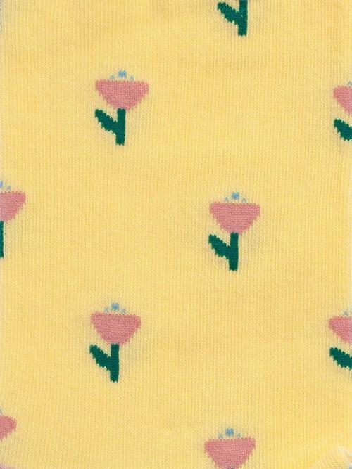 Dilly Socks Notre Chaussettes Pour Femmes: Yellow Field Of Flowers