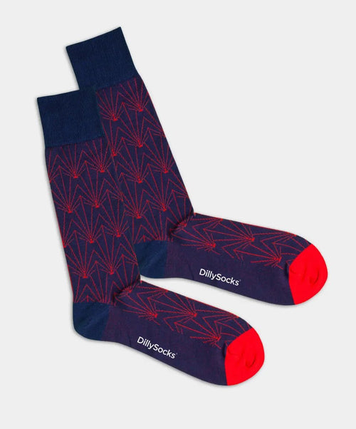dilly socks Notre chaussettes pour hommes: Royal Palms