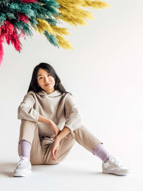 Dilly Socks Notre Chaussettes: Ribbed Lavender Lilac