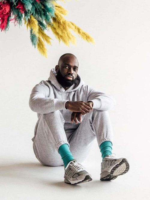 Dilly Socks Notre Chaussettes: Ribbed Shiny Turquoise