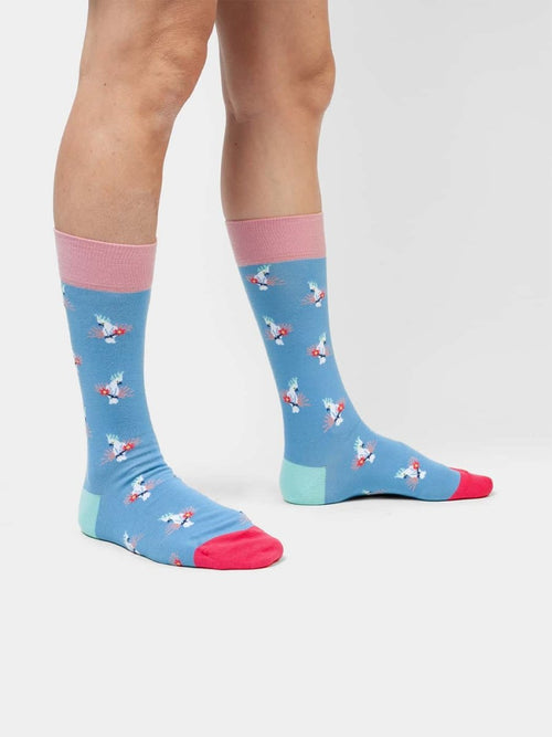 Dilly Socks Notre Chaussettes: Tropical Bird Of Paradise