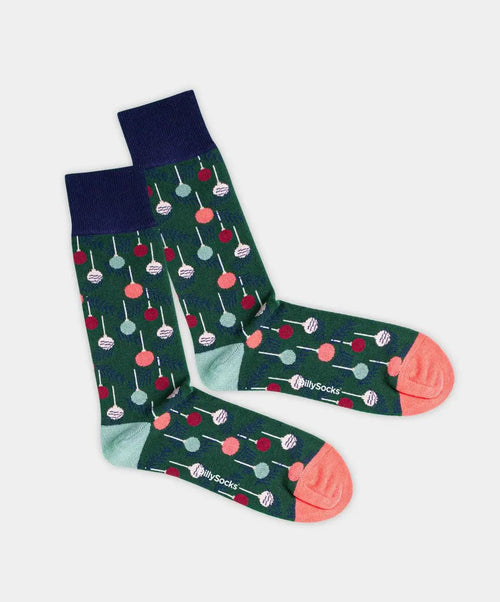 Dilly Socks Notre Coffrets Cadeaux: Candy Christmas Baubles