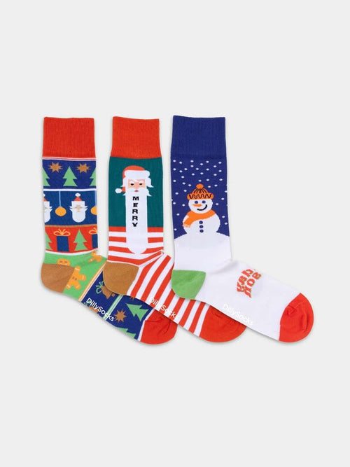 Dilly Socks Notre Coffrets Cadeaux: Santa's Favourites (boîte De 3)