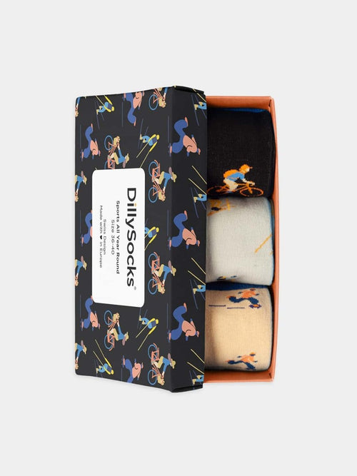 dilly socks Notre coffrets cadeaux: Sports All Year Round (boîte de 3)