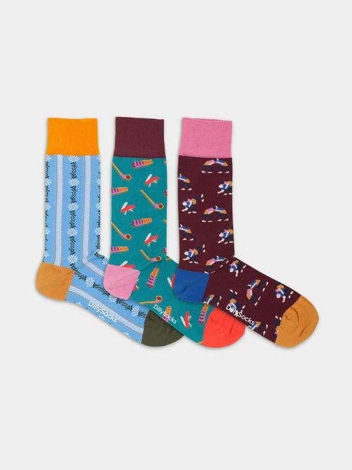 Dilly Socks Notre Coffrets Cadeaux: Swiss Essentials (boîte De 3)