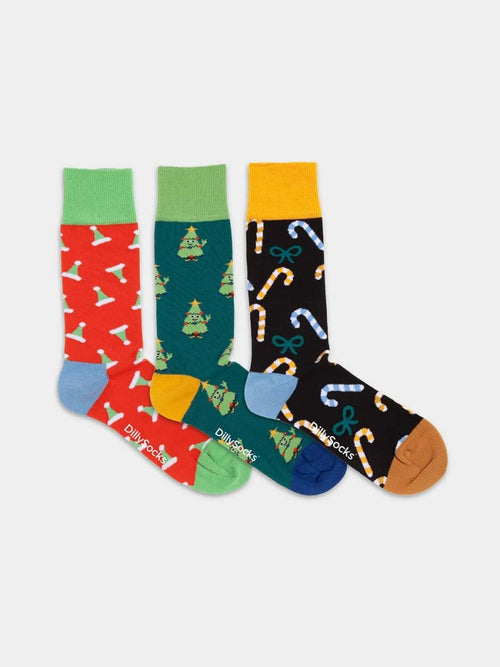 Dilly Socks Notre Coffrets Cadeaux: Xmas Essentials (boîte De 3)
