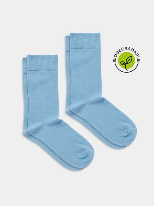 dilly socks Notre jeux de chaussettes: D-Compose Baby Blue (pack de 2)
