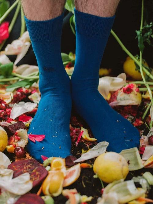 Dilly Socks Notre Jeux De Chaussettes: D-Compose Royal Blue (pack De 2)