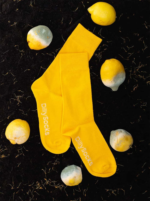 Dilly Socks Notre Jeux De Chaussettes: D-Compose Sunny Yellow (pack De 2)