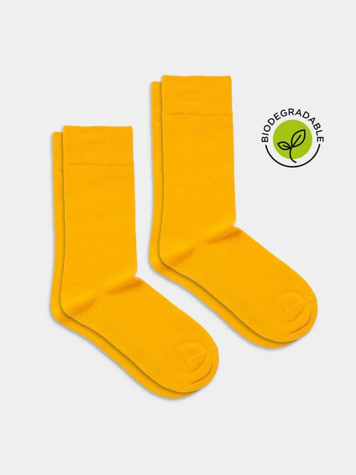 dilly socks Notre jeux de chaussettes: D-Compose Sunny Yellow (pack de 2)