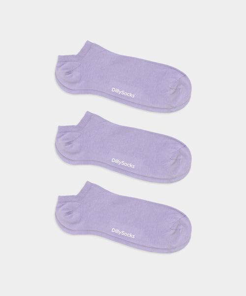 dilly socks Notre jeux de chaussettes: Short Lavender Lilac (pack de 3)