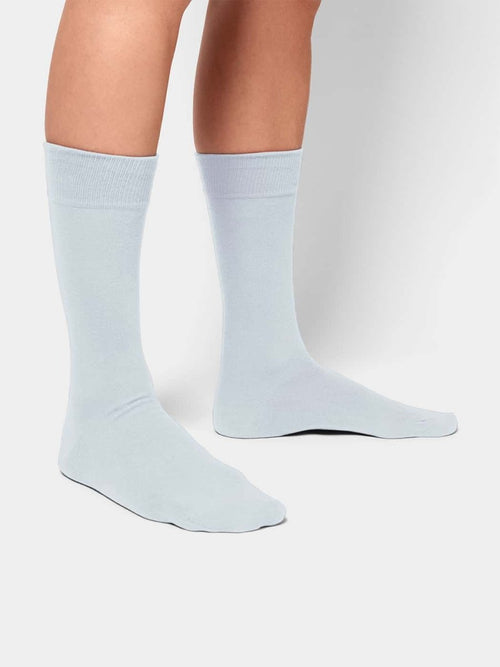 Dilly Socks Notre Jeux De Chaussettes: Smooth Baby Blue (pack De 3)